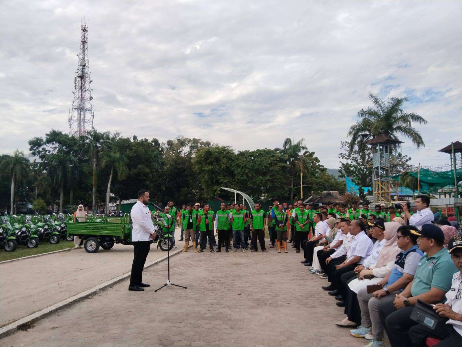 Camat Bungus Teluk Kabung mengapresiasi Bantuan Becak Motor Untuk LPS